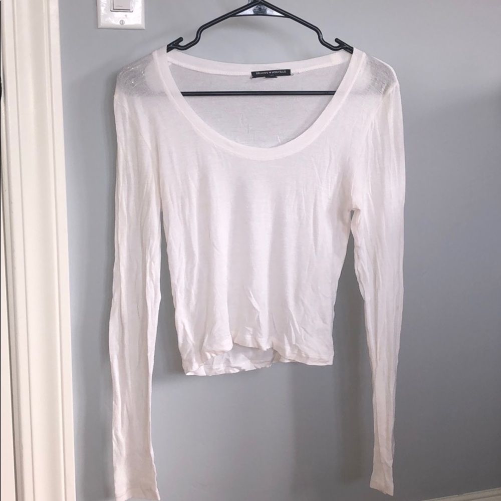 white tight brandy long sleeve
